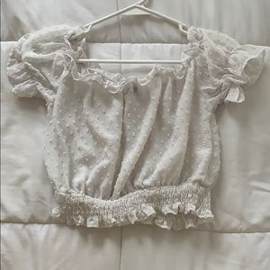 White Crop top